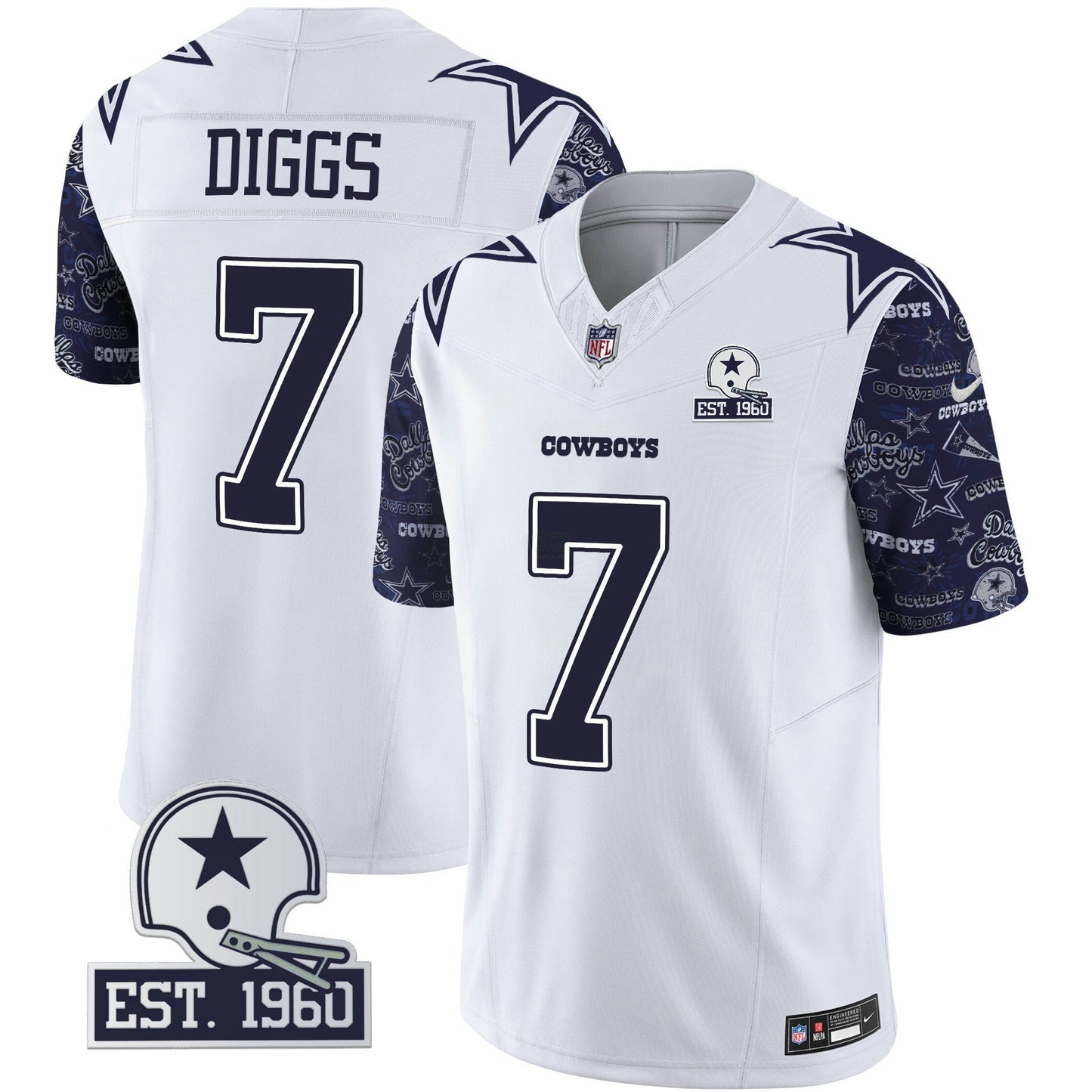 Camisa NFL Dallas Cowboys Men’s Pattern Style Vapor Limited Jersey