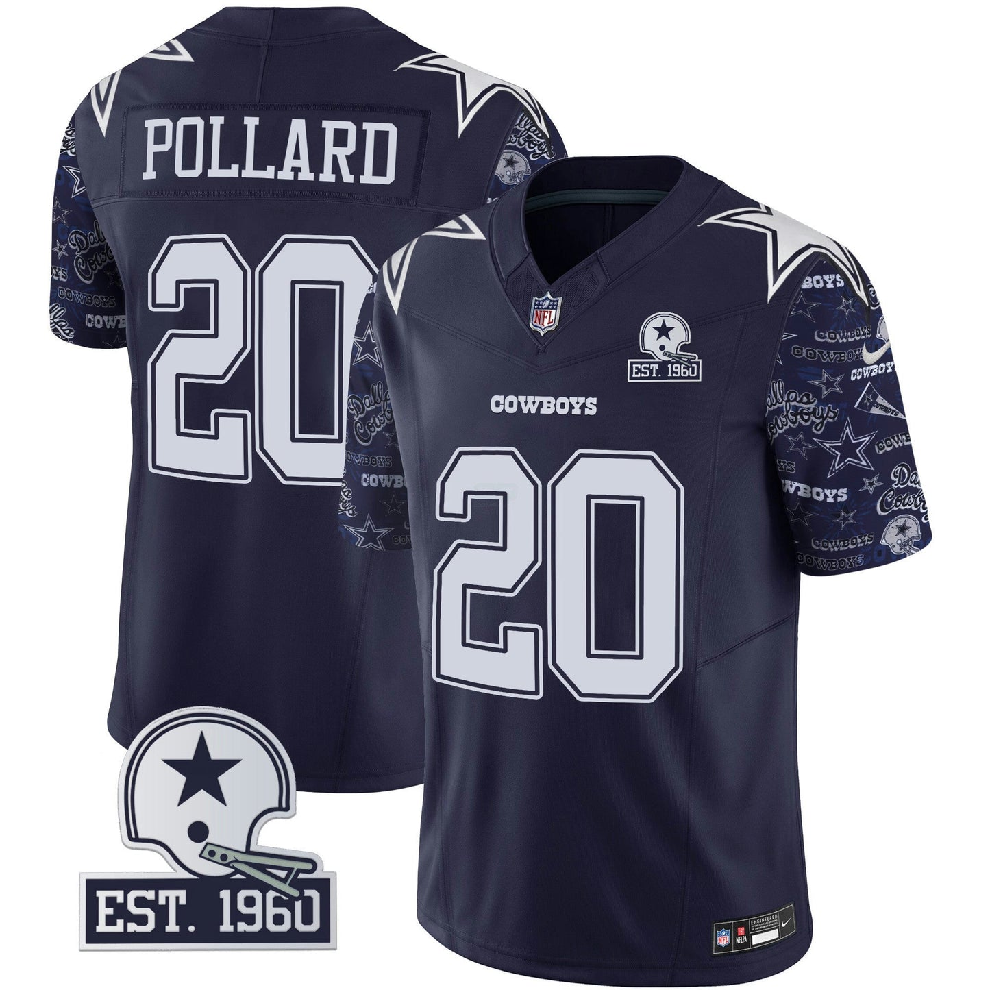 Camisa NFL Dallas Cowboys Men’s Pattern Style Vapor Limited Jersey