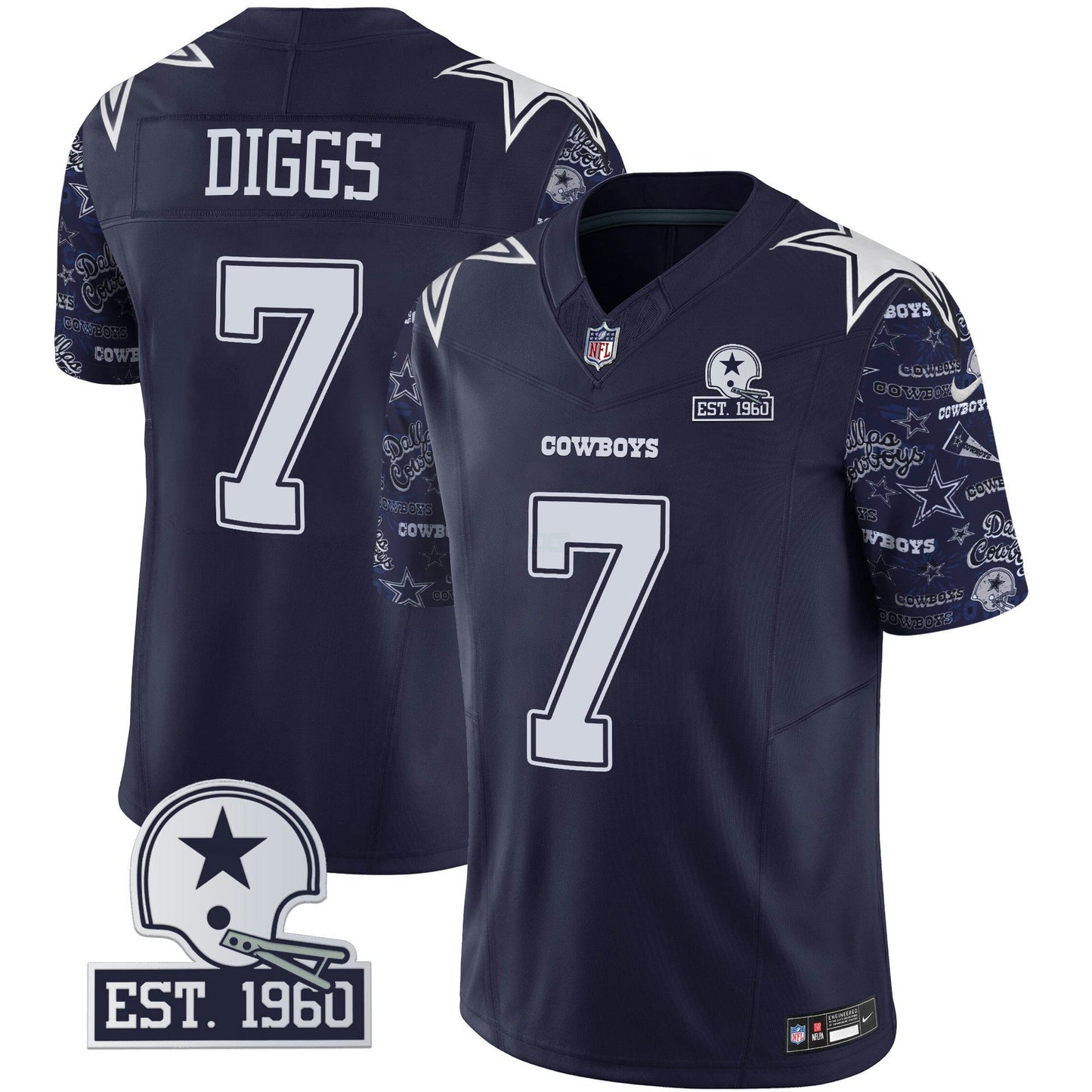 Camisa NFL Dallas Cowboys Men’s Pattern Style Vapor Limited Jersey