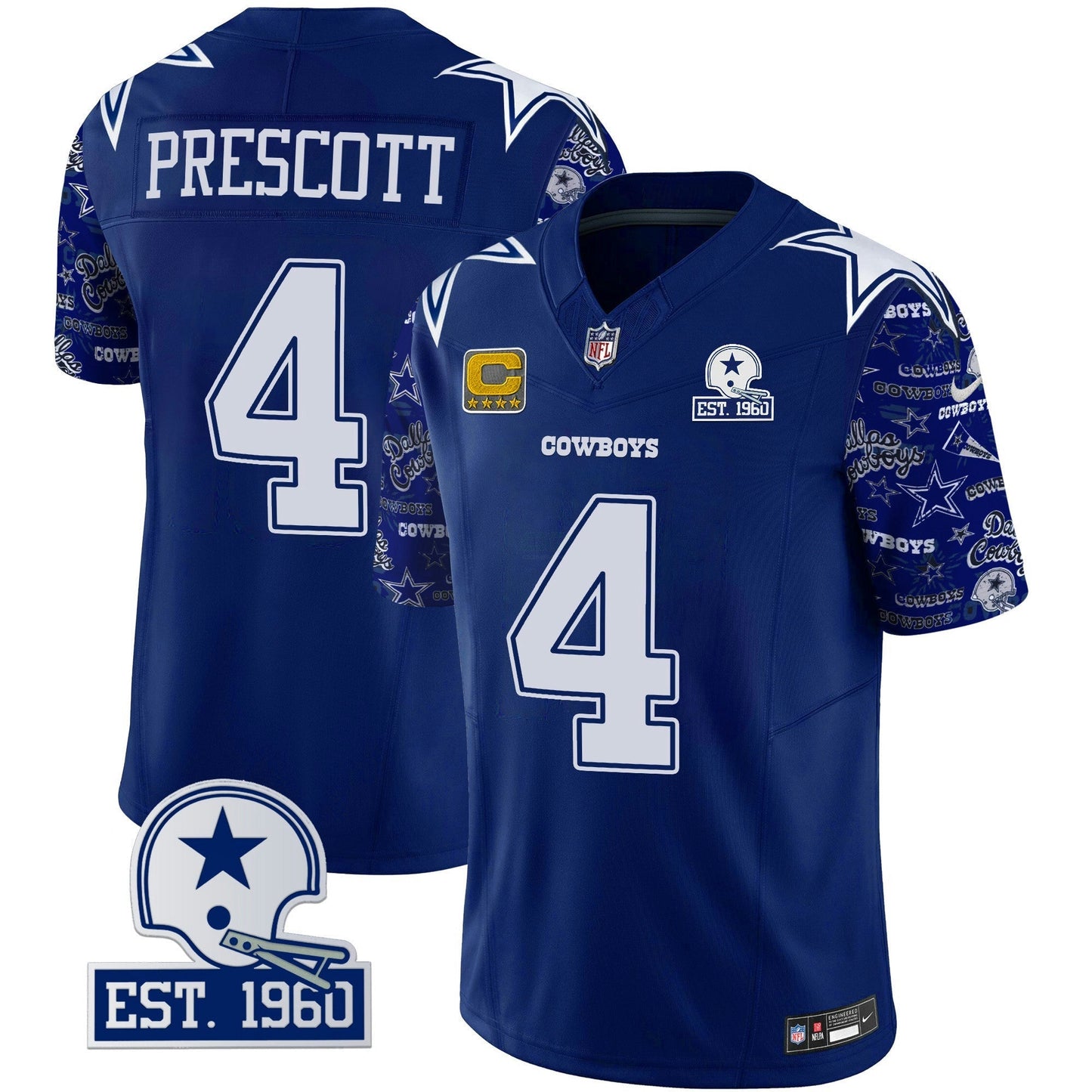 Camisa NFL Dallas Cowboys Men’s Pattern Style Vapor Limited Jersey