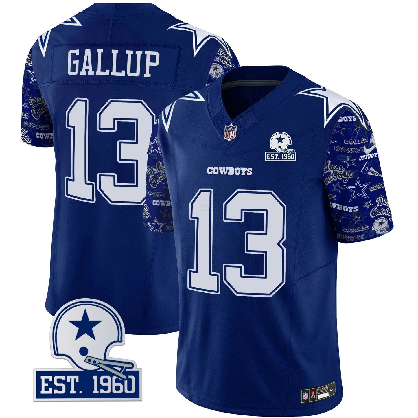 Camisa NFL Dallas Cowboys Men’s Pattern Style Vapor Limited Jersey