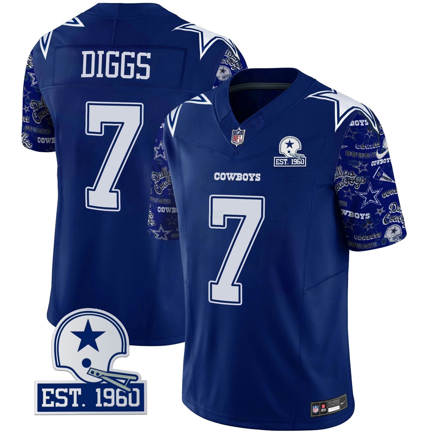 Camisa NFL Dallas Cowboys Men’s Pattern Style Vapor Limited Jersey