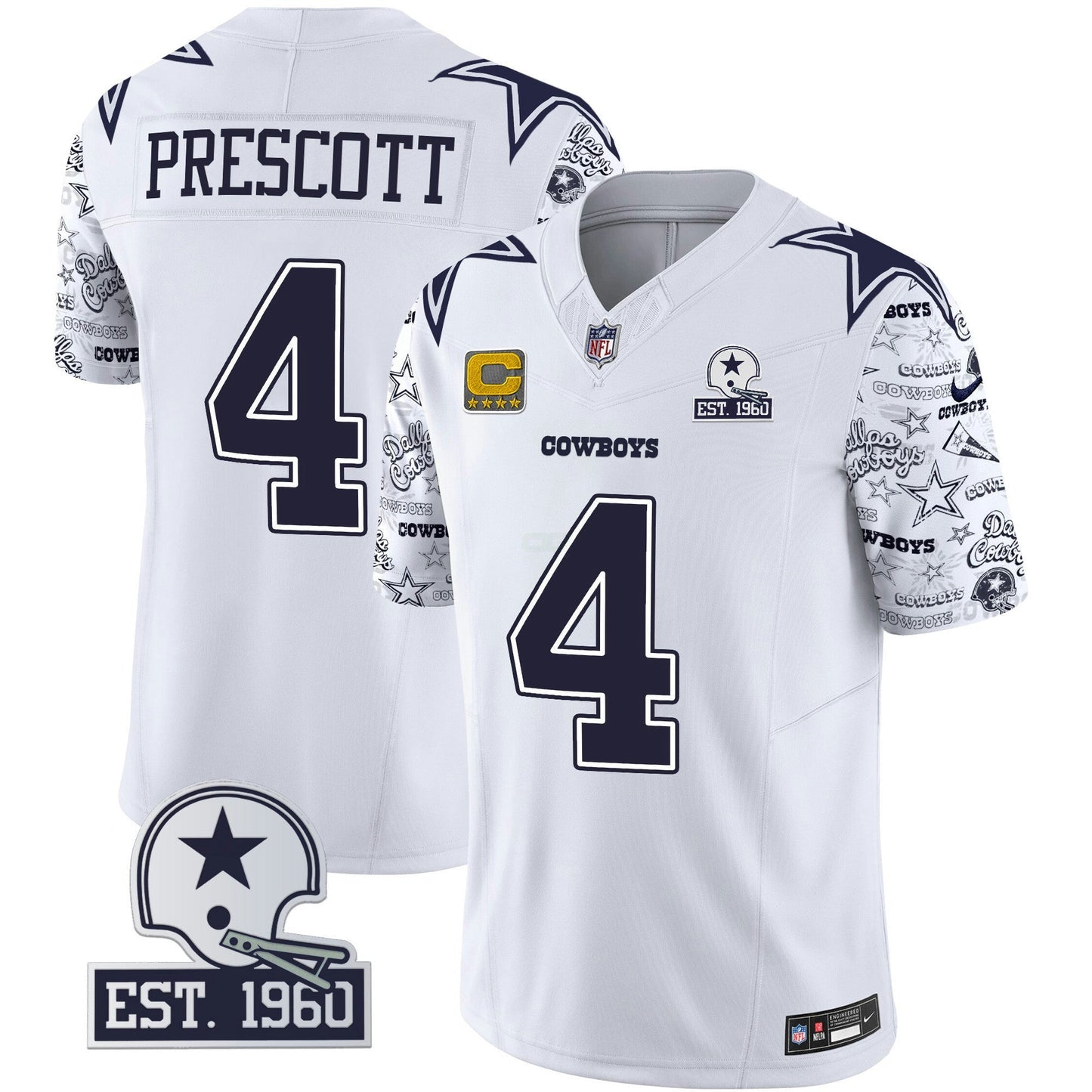 Camisa NFL Dallas Cowboys Men’s Pattern Style Vapor Limited Jersey