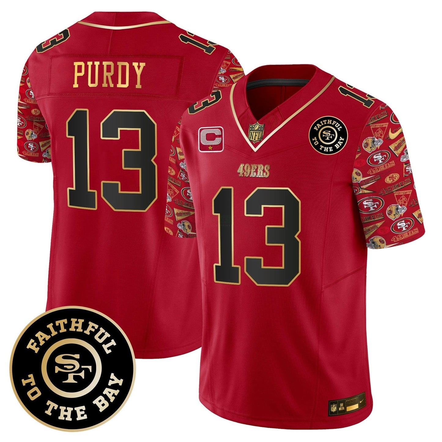 Camisa NFL San Francisco 49ers Men’s Pattern Style Vapor Limited Jersey