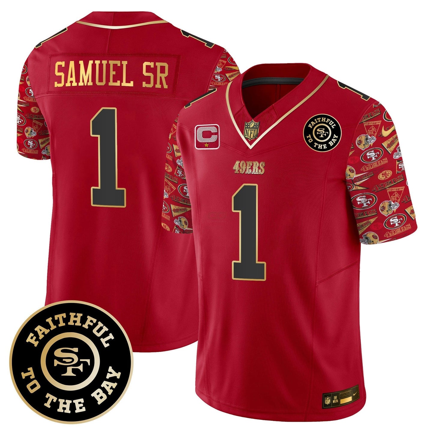 Camisa NFL San Francisco 49ers Men’s Pattern Style Vapor Limited Jersey