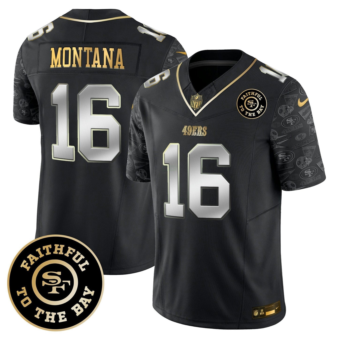 Camisa NFL San Francisco 49ers Men’s Pattern Style Vapor Limited Jersey