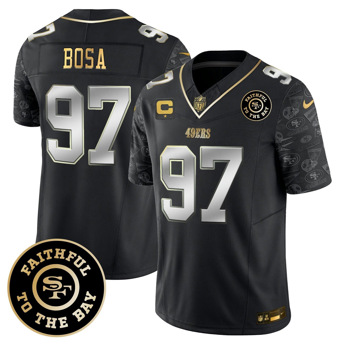 Camisa NFL San Francisco 49ers Men’s Pattern Style Vapor Limited Jersey