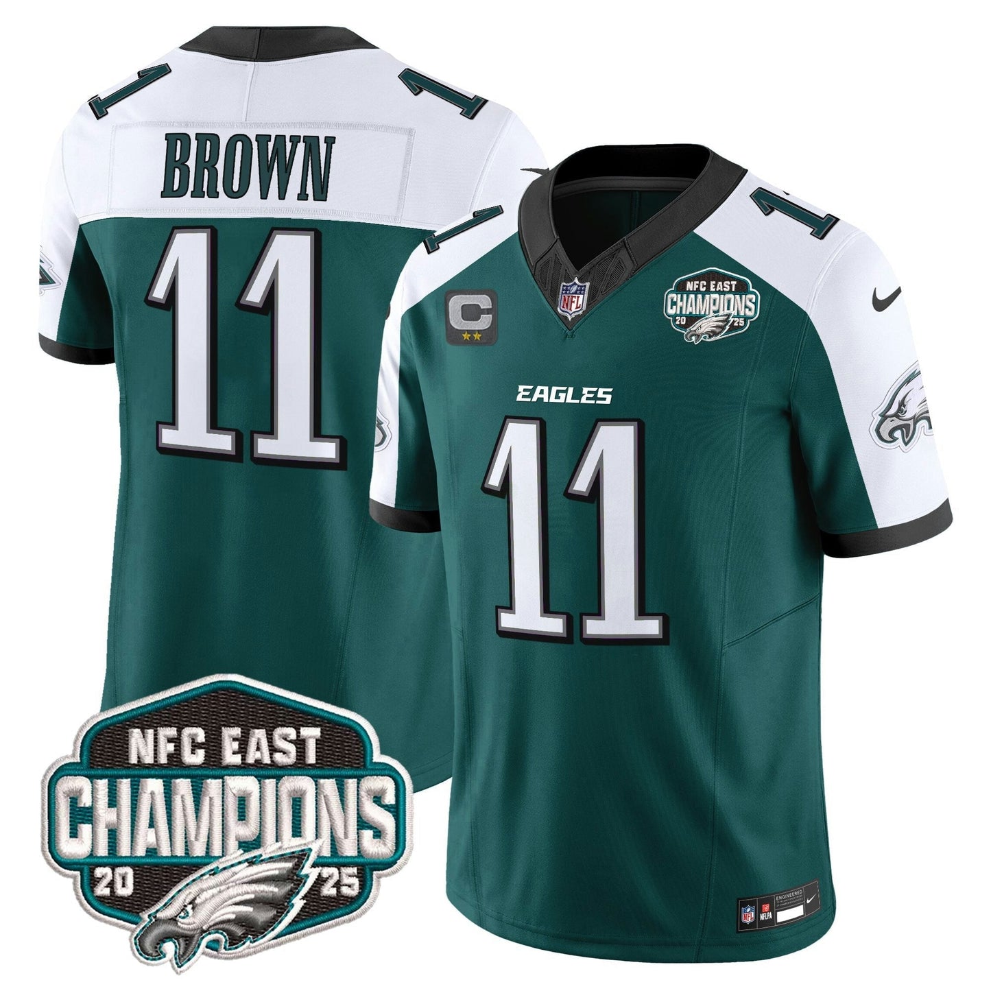 Camisa NFL Men’s Philadelphia 2025 NFC East Division Champions Vapor Limited Jersey