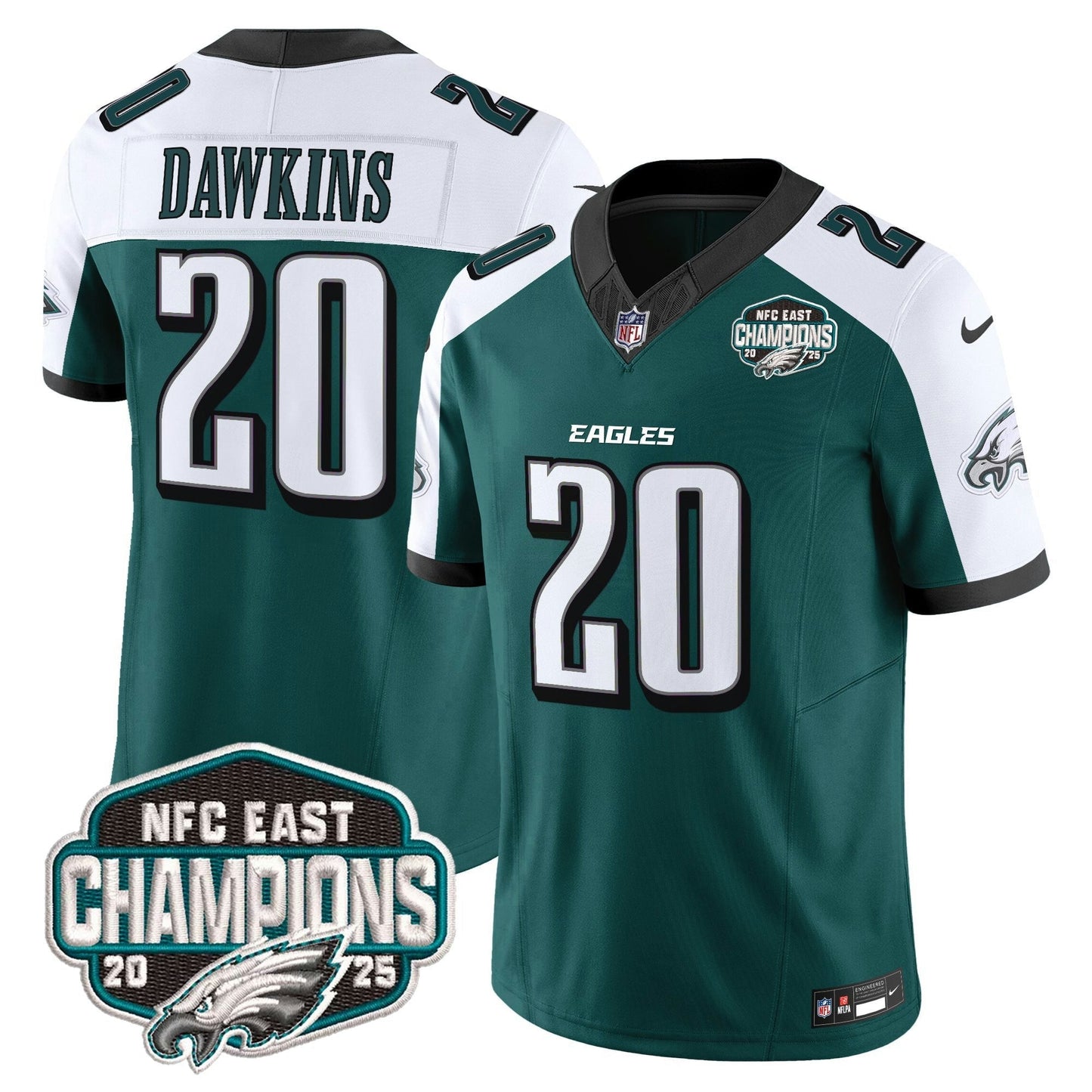 Camisa NFL Men’s Philadelphia 2025 NFC East Division Champions Vapor Limited Jersey