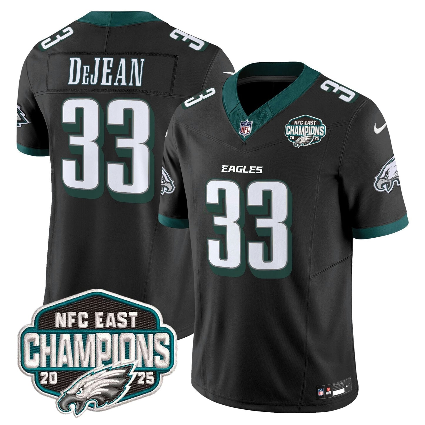 Camisa NFL Men’s Philadelphia 2025 NFC East Division Champions Vapor Limited Jersey