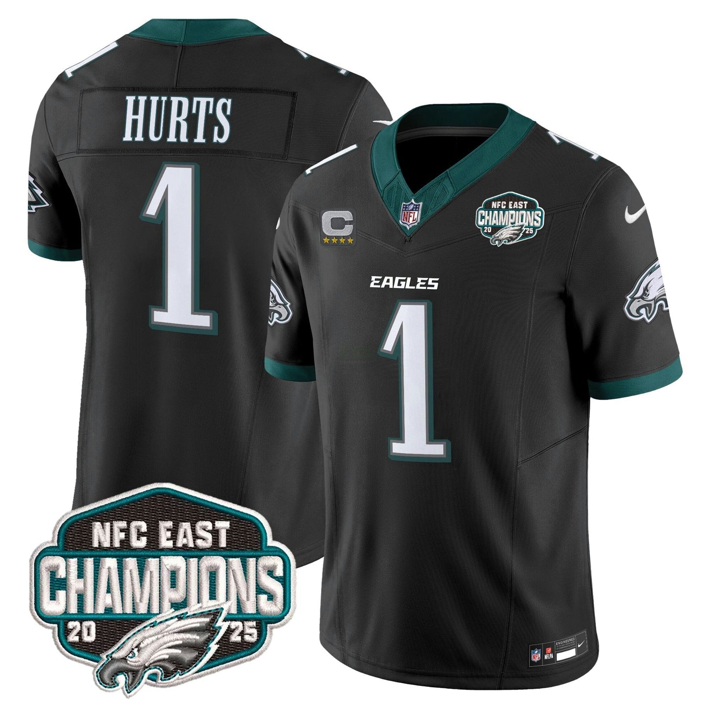 Camisa NFL Men’s Philadelphia 2025 NFC East Division Champions Vapor Limited Jersey