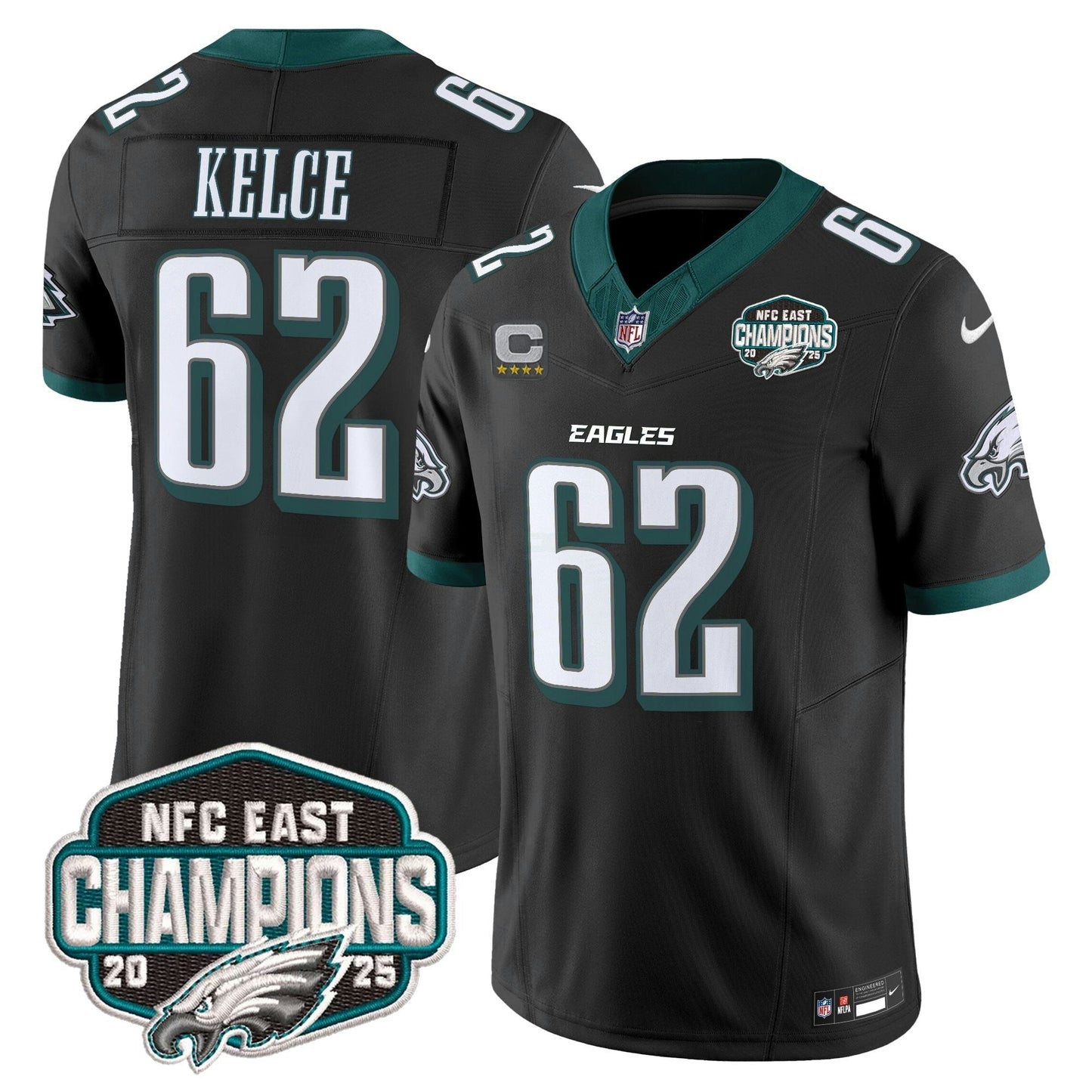 Camisa NFL Men’s Philadelphia 2025 NFC East Division Champions Vapor Limited Jersey