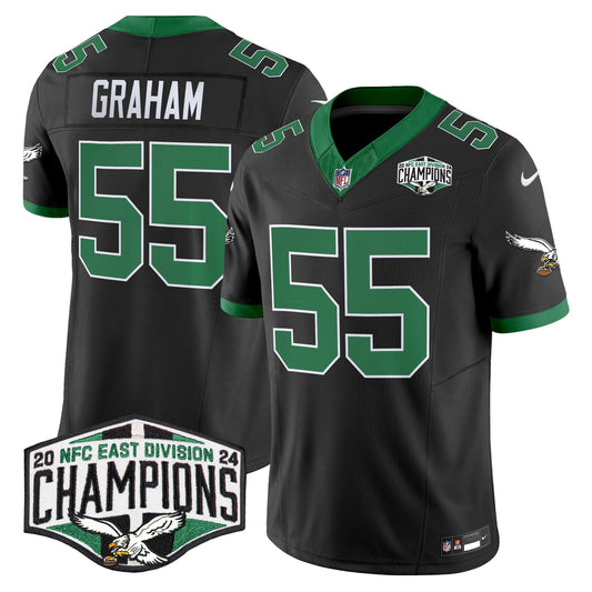Camisa NFL Men’s Philadelphia Kelly Green 2024 NFC East Division Champions Vapor Limited Jersey