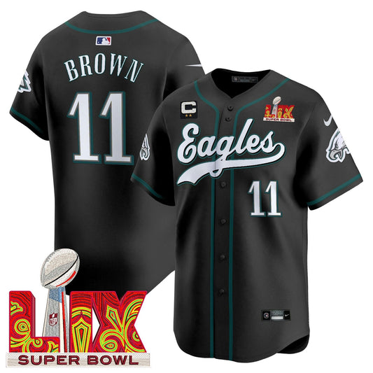 Camisa NFL Men’s Philadelphia Midnight Verde Super Bowl LIX Vapor Jersey