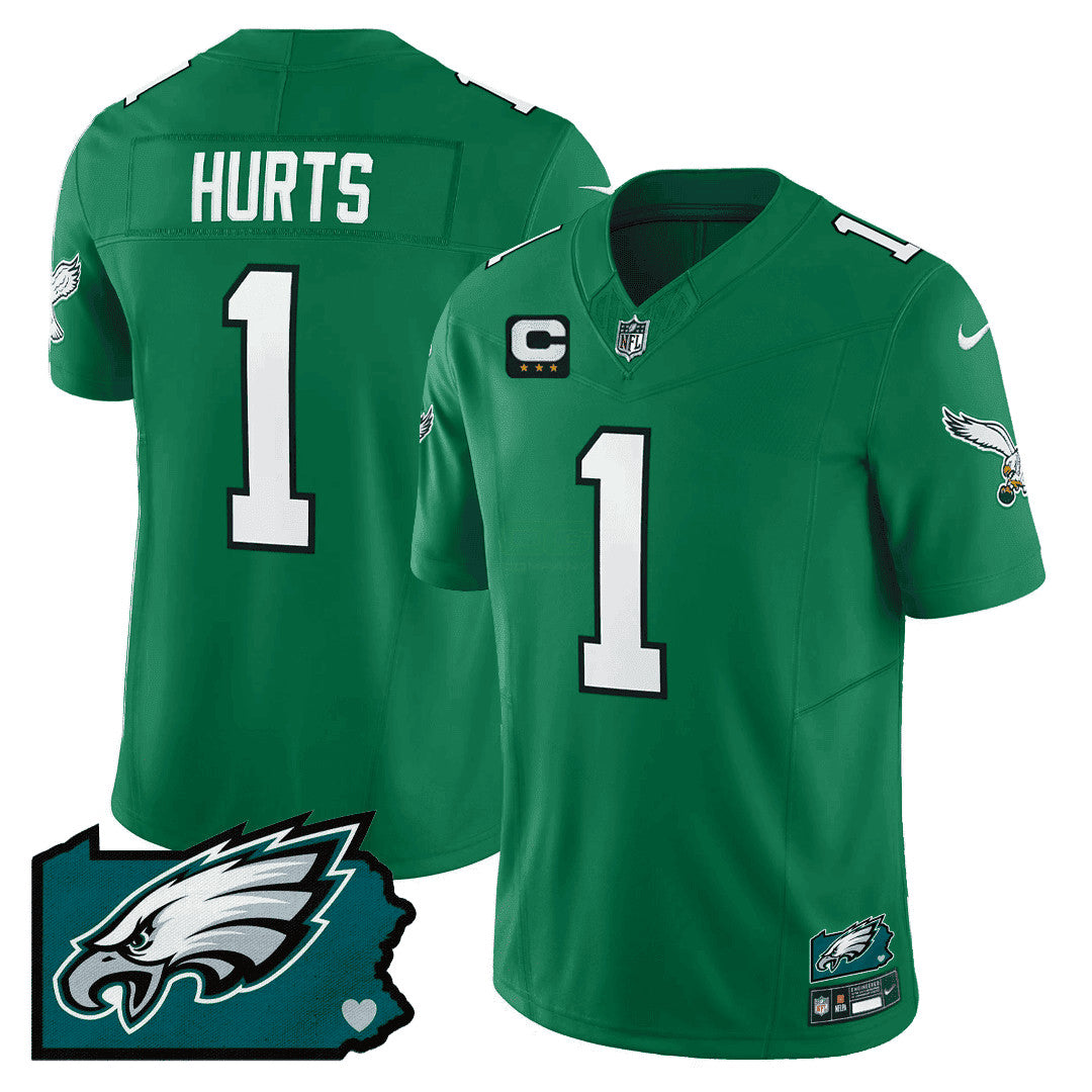 Camisa NFL Men’s Philadelphia Pennsylvania State Map Patch Jersey