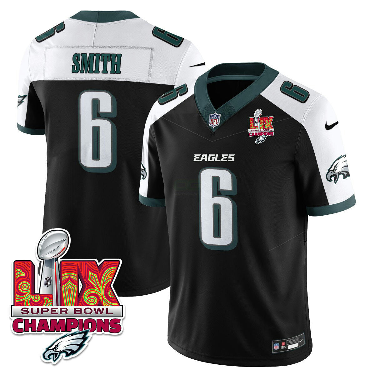 Camisa NFL Men’s Philadelphia Super Bowl LIX Champions Vapor Limited Jersey