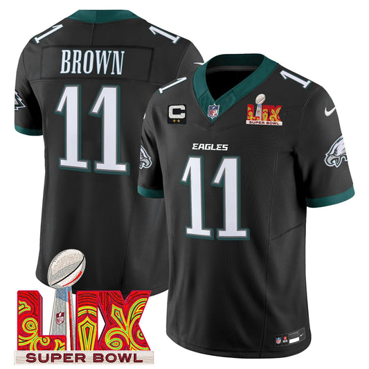 Camisa NFL Men’s Philadelphia Super Bowl LIX Patch Vapor Limited Jersey