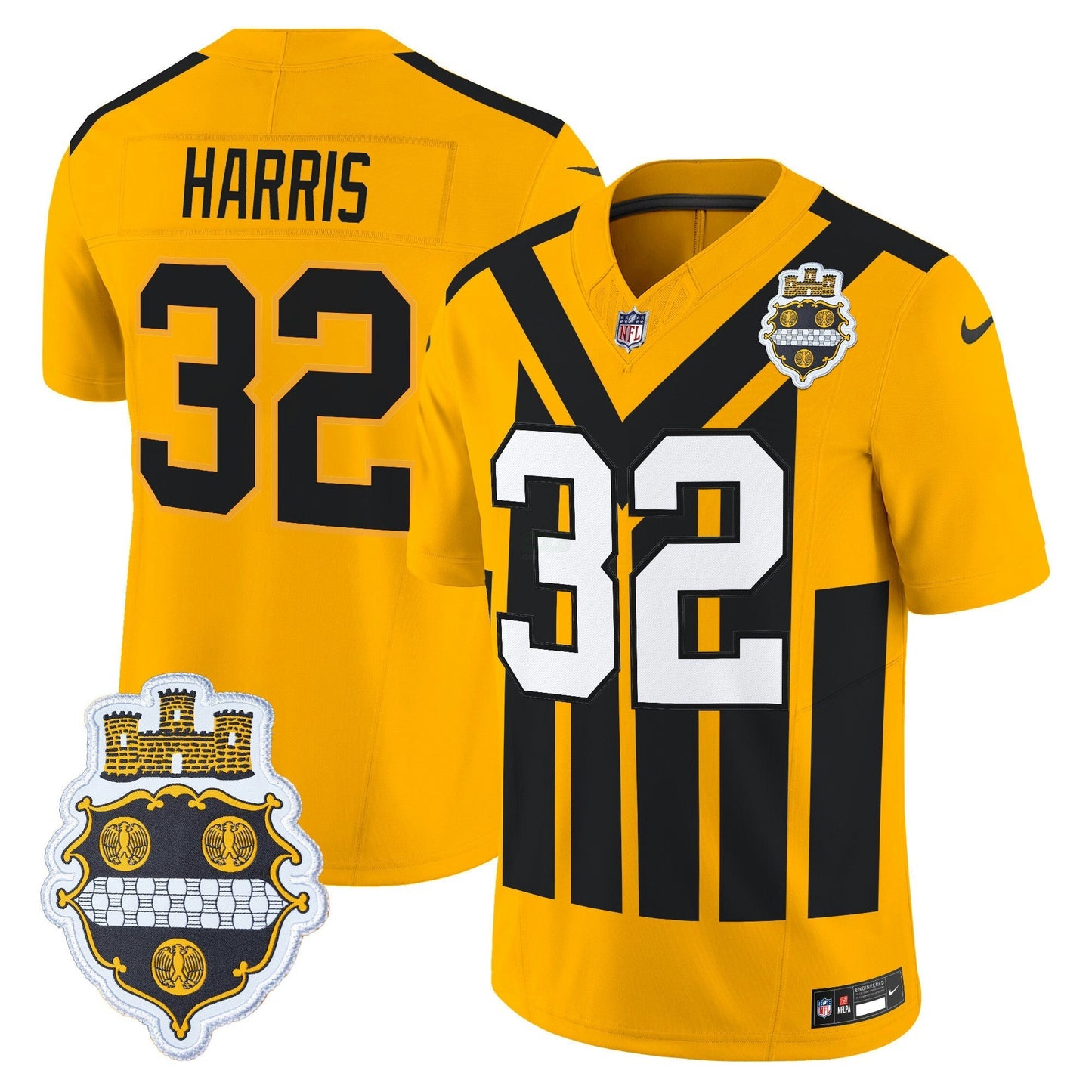 Camisa NFL Men’s Pittsburgh 1933 Patch Throwback Vapor Limited Jersey