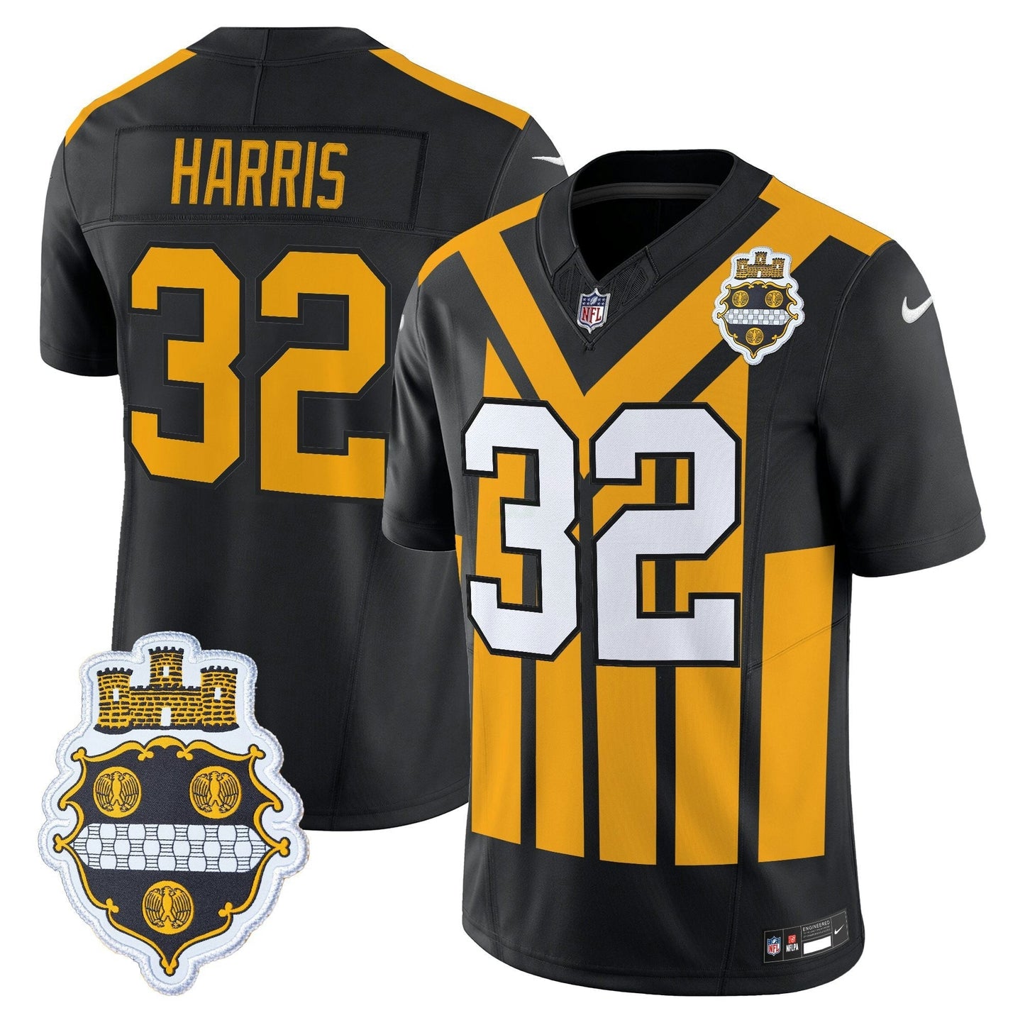 Camisa NFL Men’s Pittsburgh 1933 Patch Throwback Vapor Limited Jersey