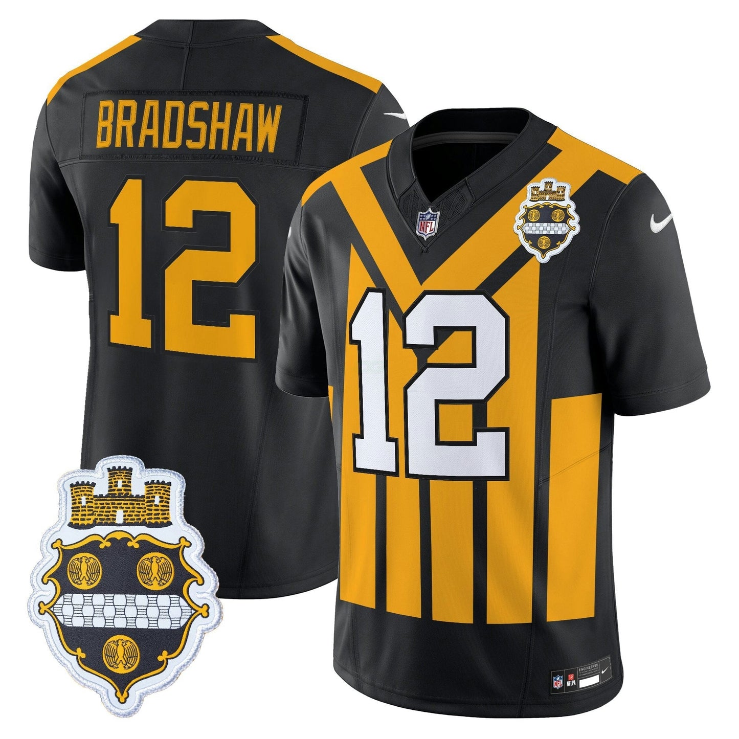 Camisa NFL Men’s Pittsburgh 1933 Patch Throwback Vapor Limited Jersey