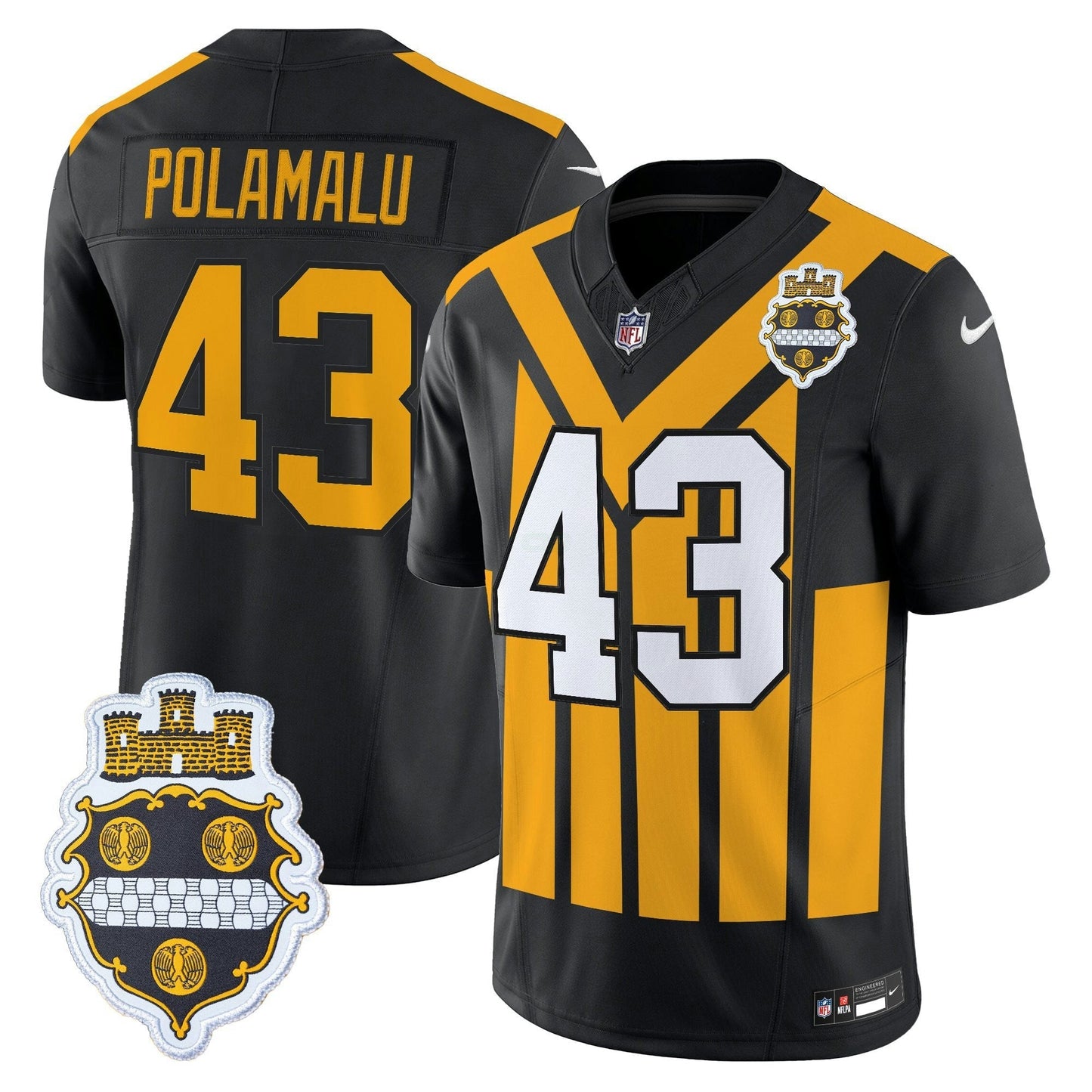 Camisa NFL Men’s Pittsburgh 1933 Patch Throwback Vapor Limited Jersey