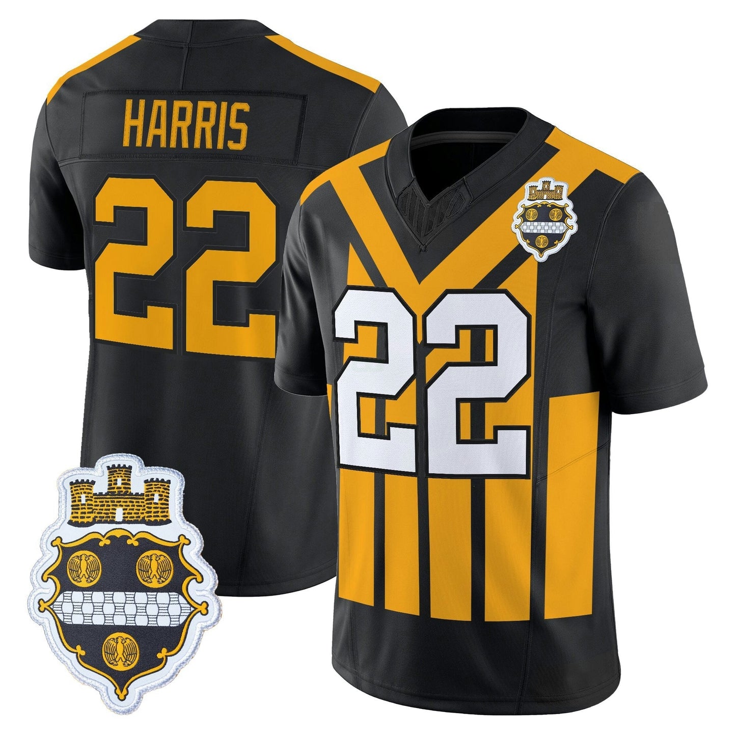 Camisa NFL Men’s Pittsburgh 1933 Patch Throwback Vapor Limited Jersey V2