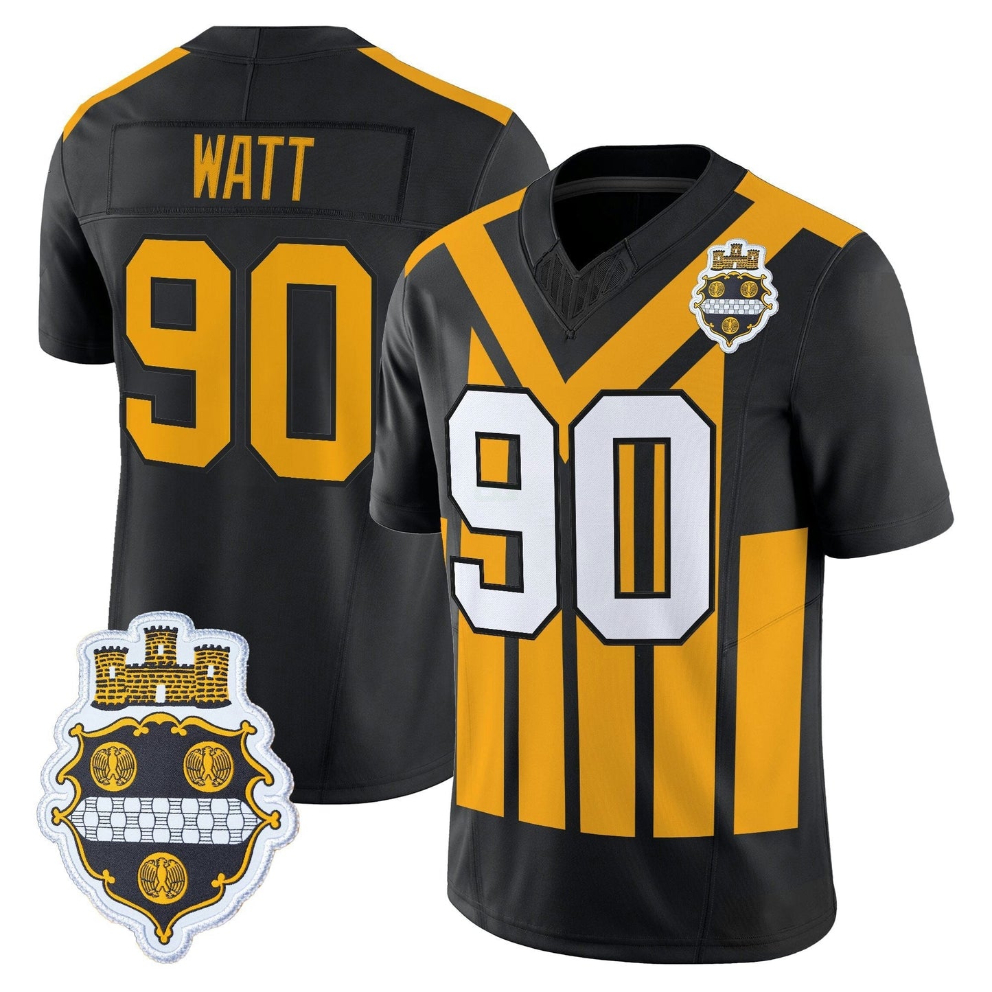 Camisa NFL Men’s Pittsburgh 1933 Patch Throwback Vapor Limited Jersey V2