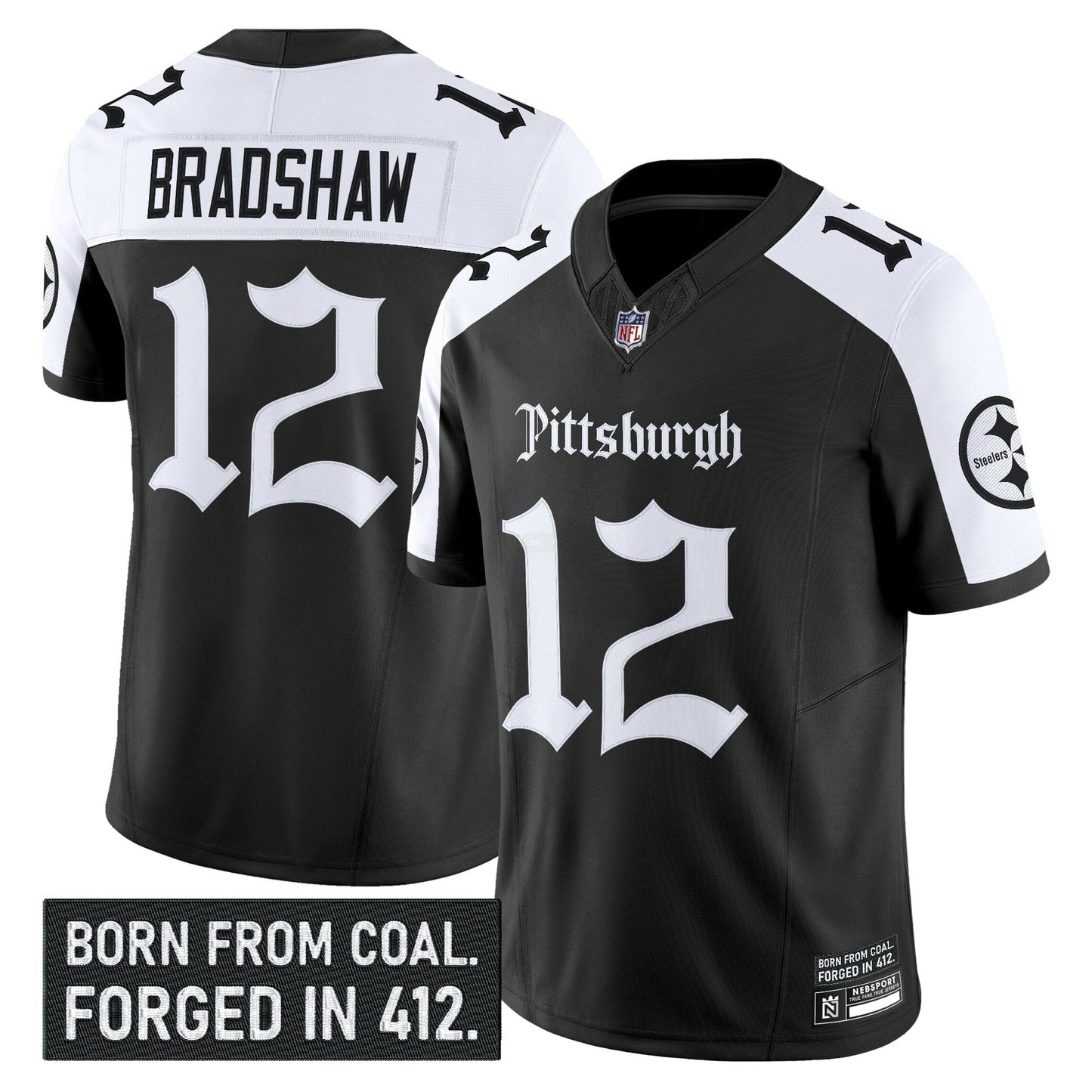 Camisa NFL Men’s Pittsburgh ‘Gothic Steel City Edition’ Vapor Limited Jersey