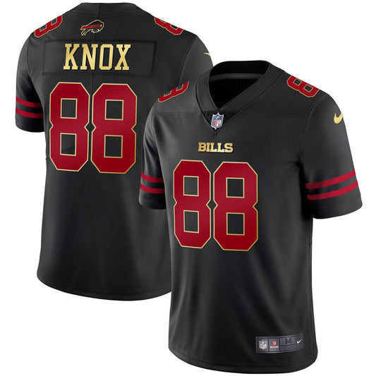 Camisa NFL Men’s Preta Dourada & Azul Royal Dourada Vapor Jersey