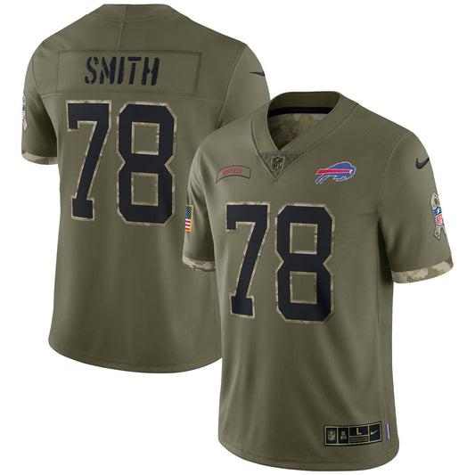 Camisa NFL Buffalo Bills Men’s Salute To Service 2022 Limited – Olive - Salute To Service