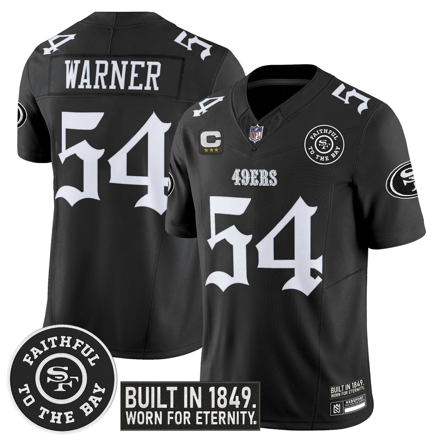 Camisa NFL Men’s San Francisco ‘Fog City Gothic Edition’ Vapor Limited Jersey