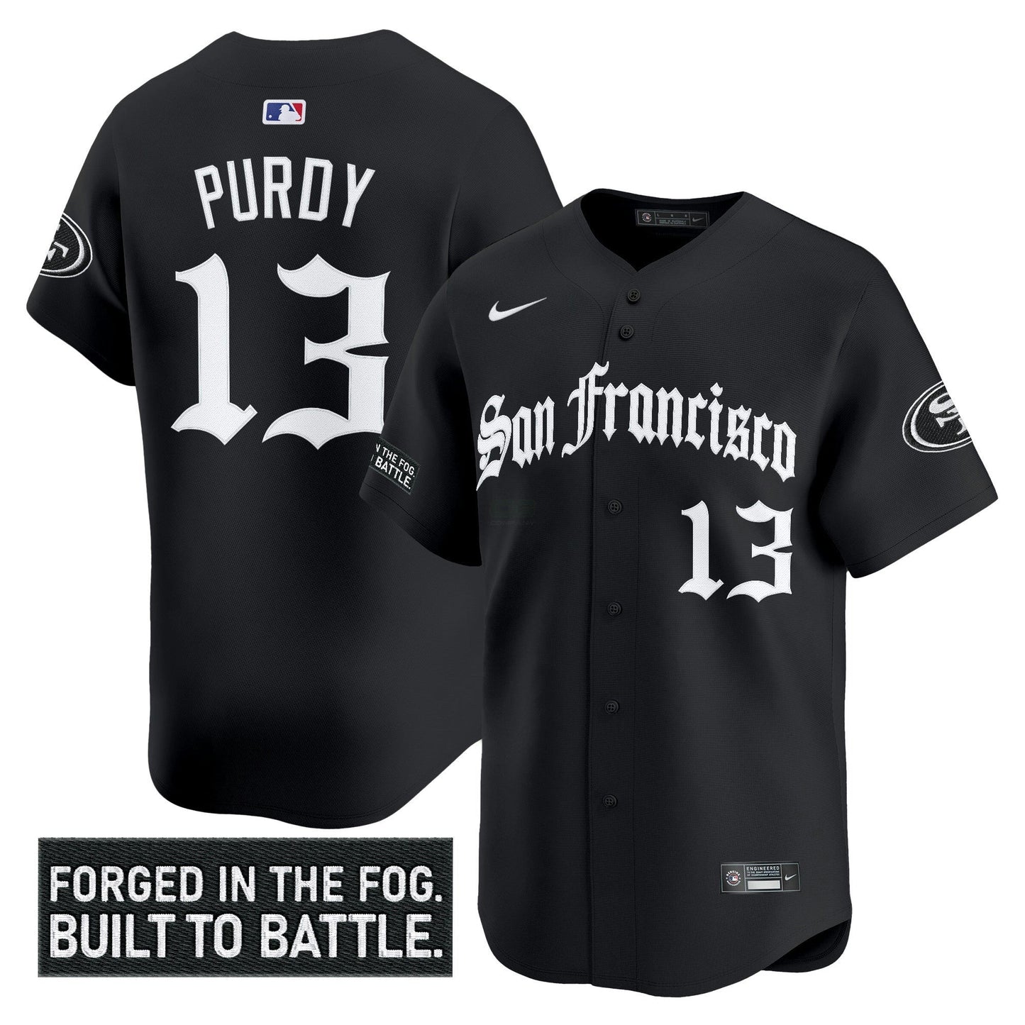 Camisa NFL Men’s San Francisco ‘Gothic Fog Edition’ Vapor Jersey