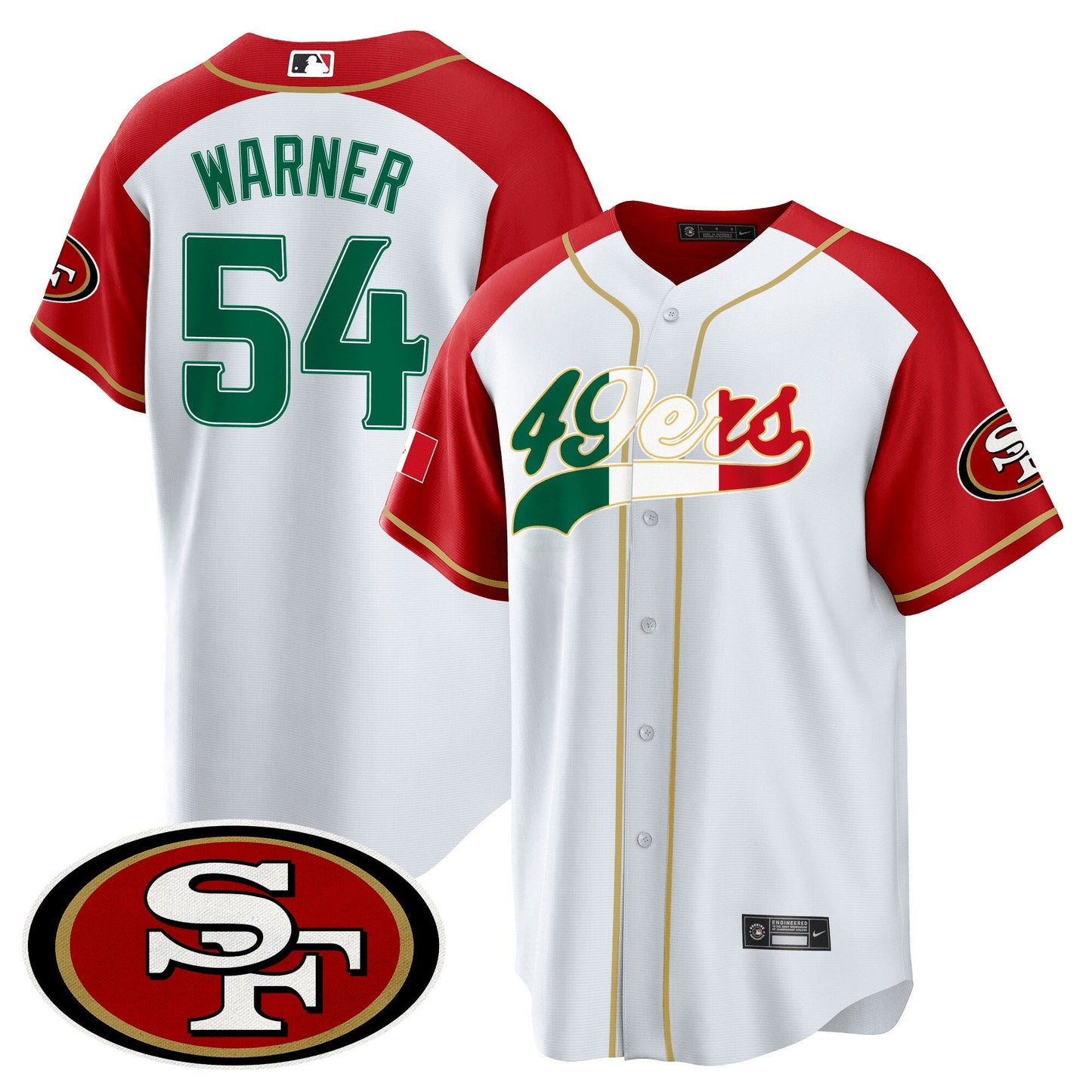Camisa NFL San Francisco 49ers Men’s San Francisco Mexico Jersey - Baseball