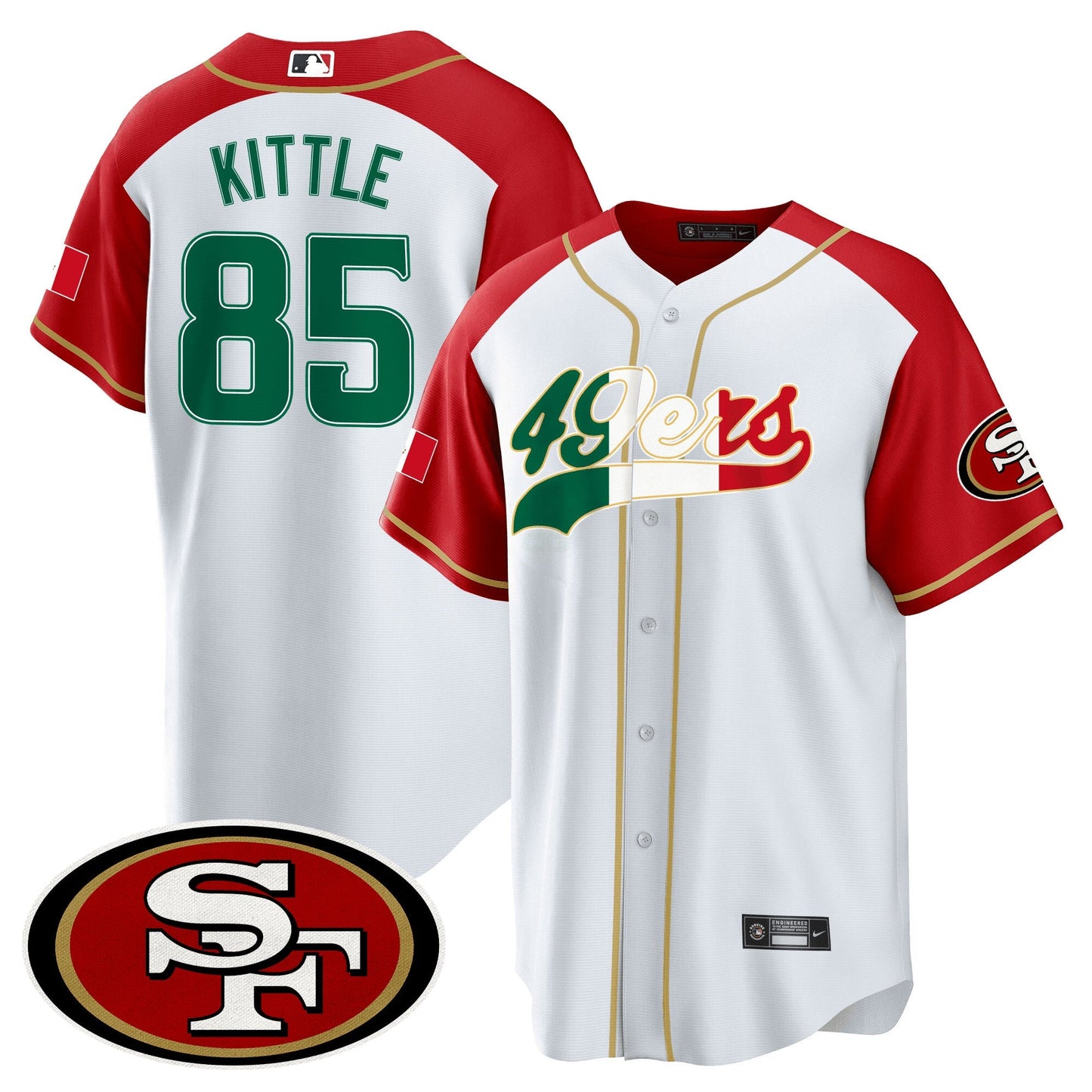 Camisa NFL San Francisco 49ers Men’s San Francisco Mexico Jersey - Baseball