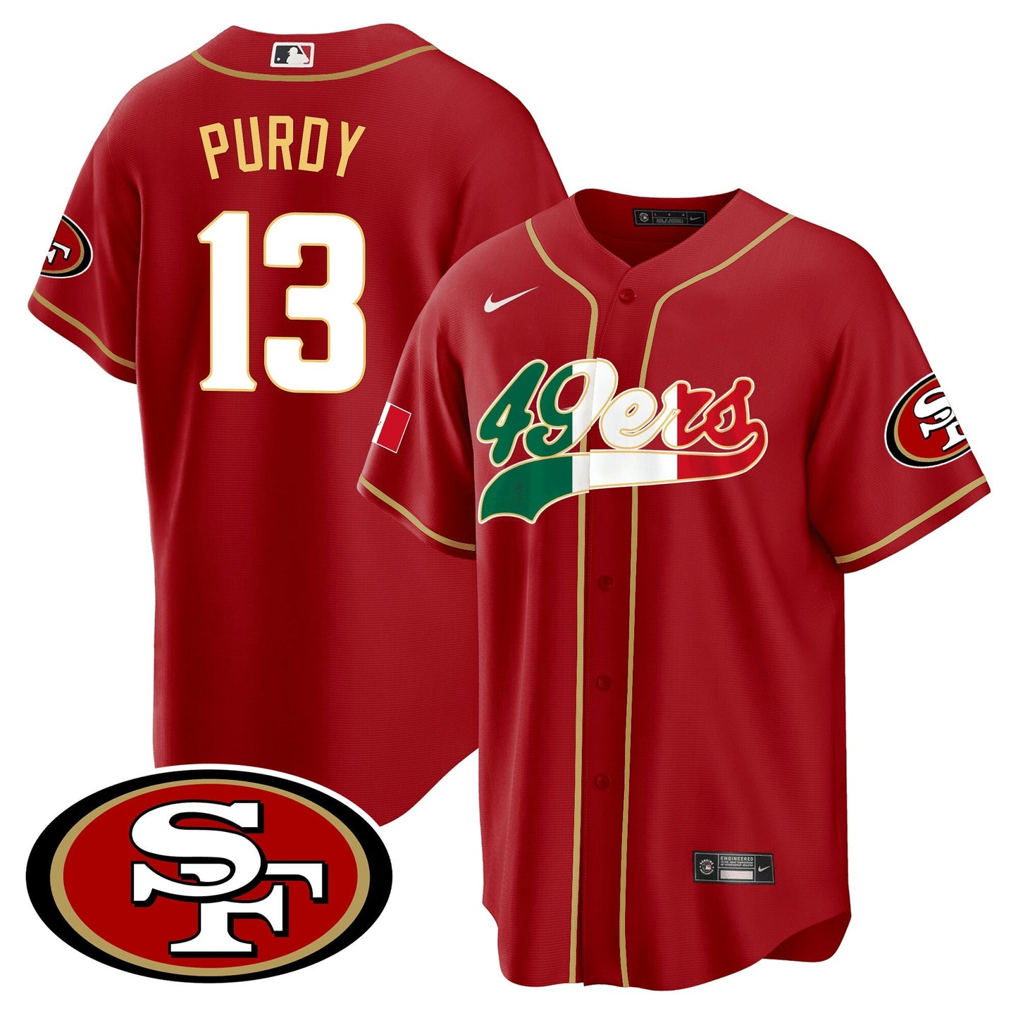 Camisa NFL San Francisco 49ers Men’s San Francisco Mexico Jersey - Baseball