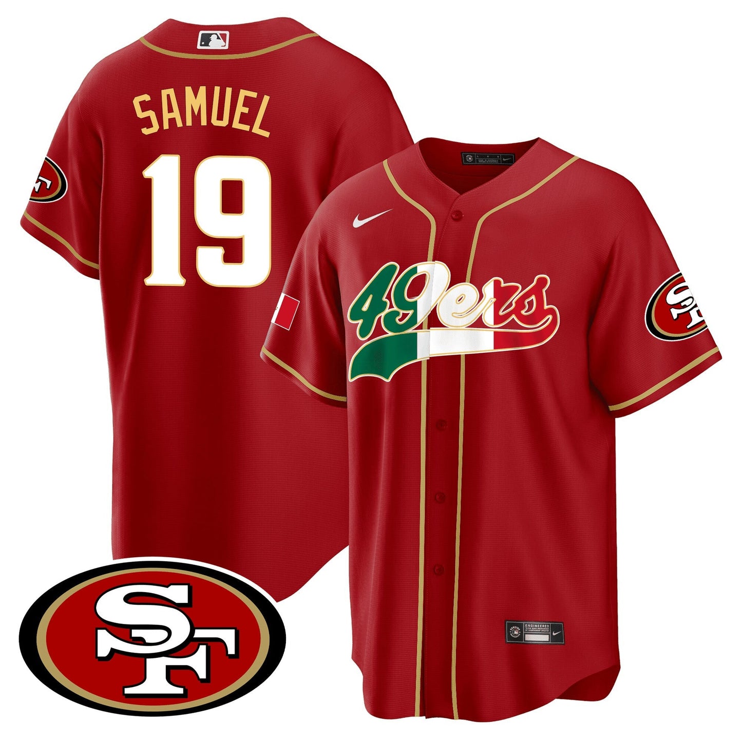 Camisa NFL San Francisco 49ers Men’s San Francisco Mexico Jersey - Baseball