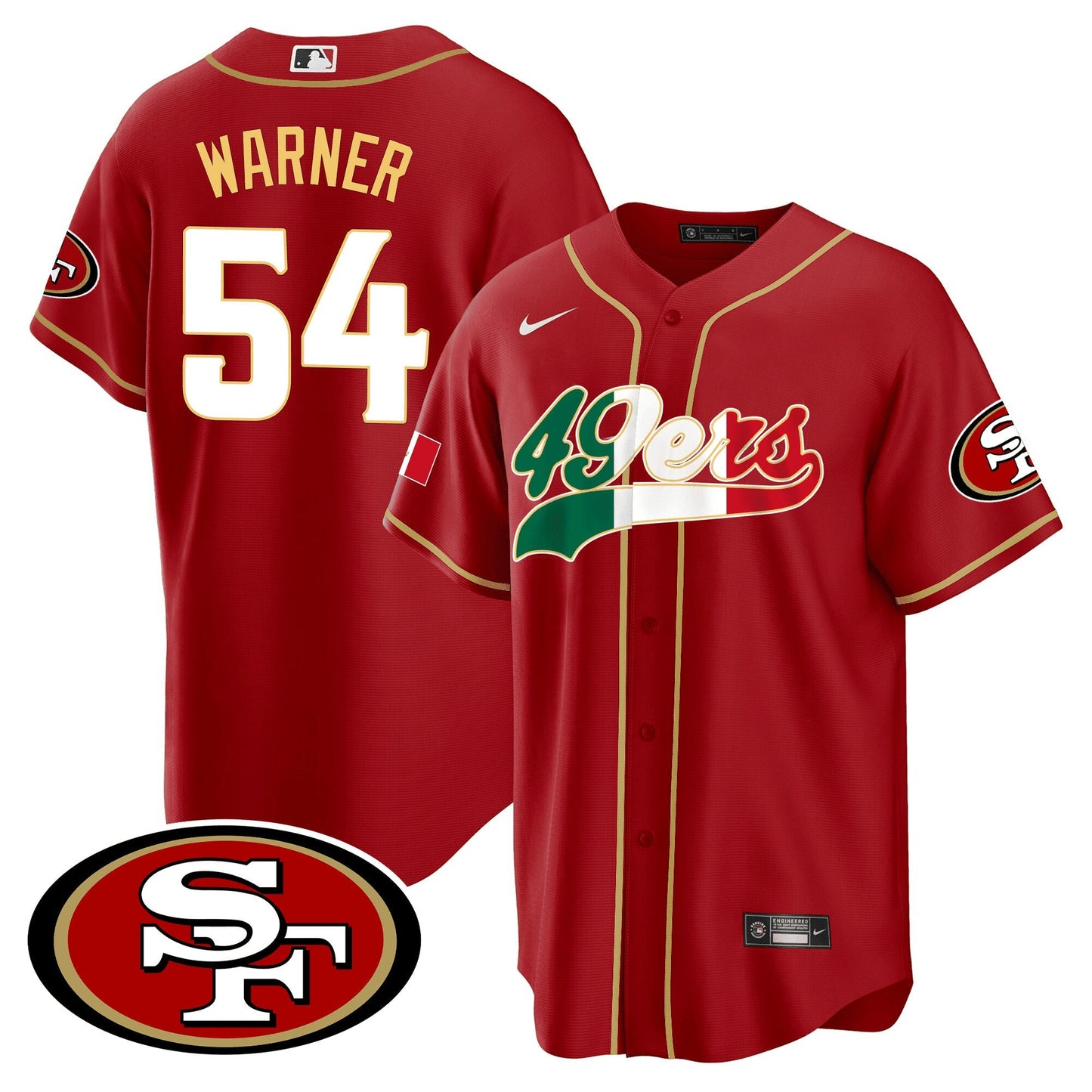 Camisa NFL San Francisco 49ers Men’s San Francisco Mexico Jersey - Baseball