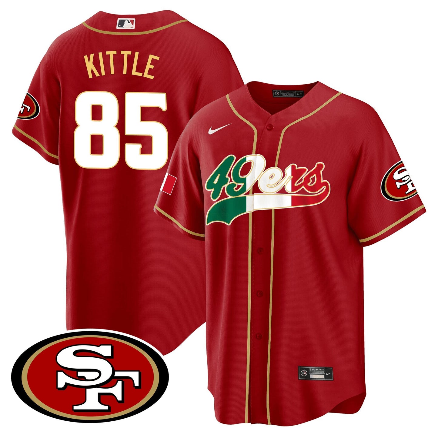 Camisa NFL San Francisco 49ers Men’s San Francisco Mexico Jersey - Baseball