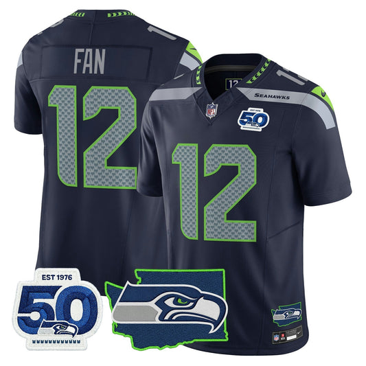 Camisa NFL Men’s Seattle 50th Anniversary Patch Vapor Limited Jersey