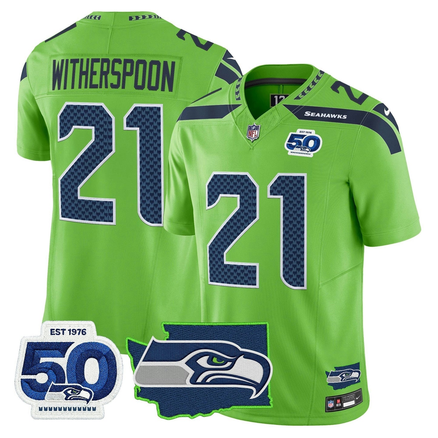 Camisa NFL Men’s Seattle 50th Anniversary Patch Vapor Limited Jersey
