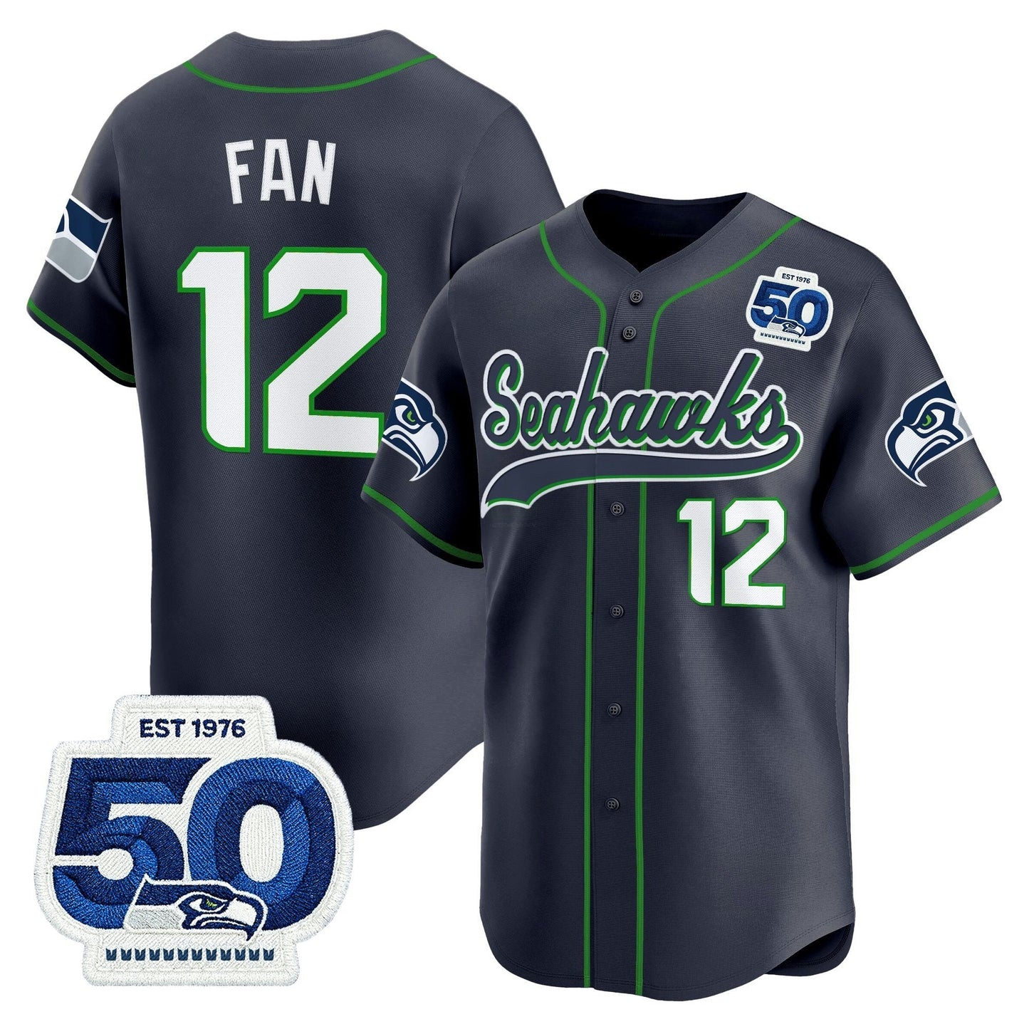 Camisa NFL Men’s Seattle 50th Anniversary Vapor Jersey