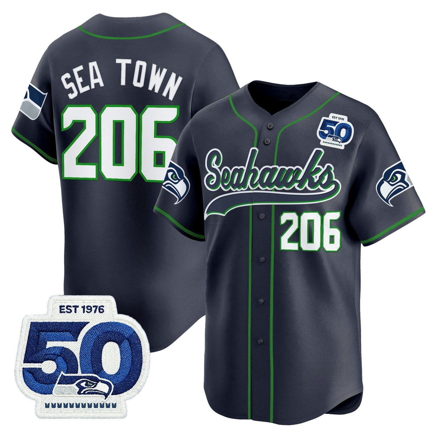 Camisa NFL Men’s Seattle 50th Anniversary Vapor Jersey