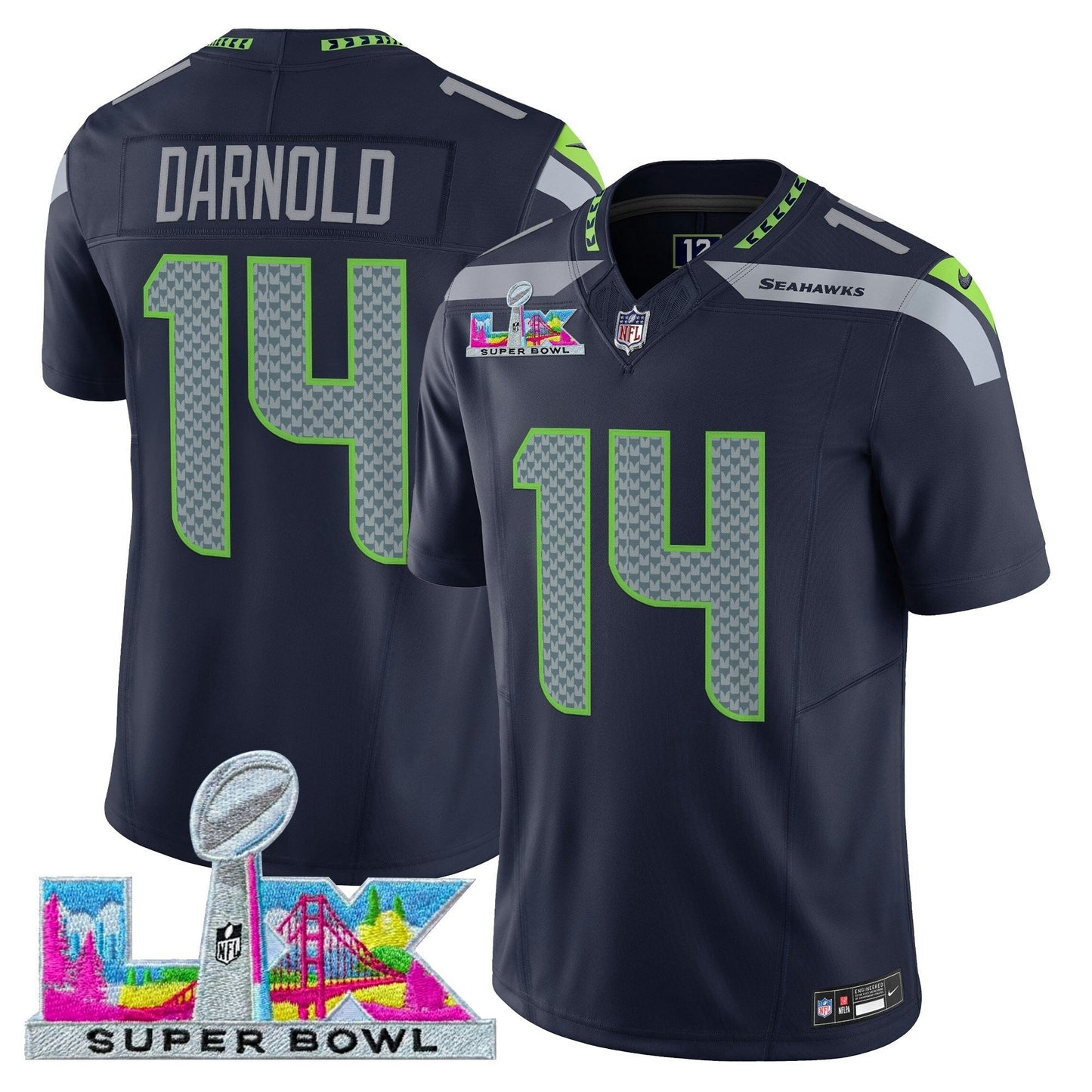 Camisa NFL Men’s Seattle Super Bowl LX Vapor Limited Jersey