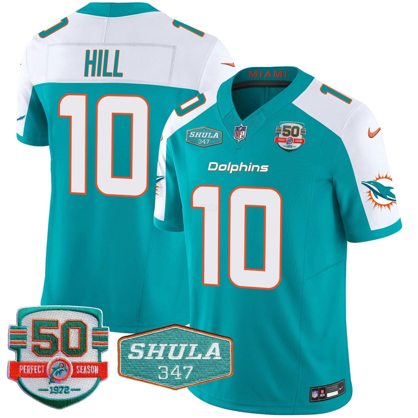 Camisa NFL Men’s Shula 347 Patch Vapor Jersey