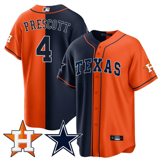 Camisa NFL Men’s Split Astros – Cool Base Jersey - Branca