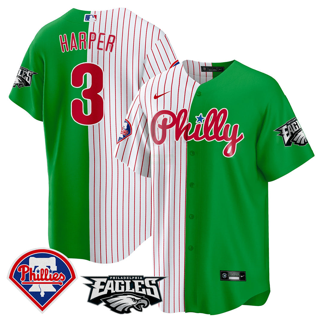 Camisa NFL Men’s Split Phillies – Cool Base Jersey - Stripes