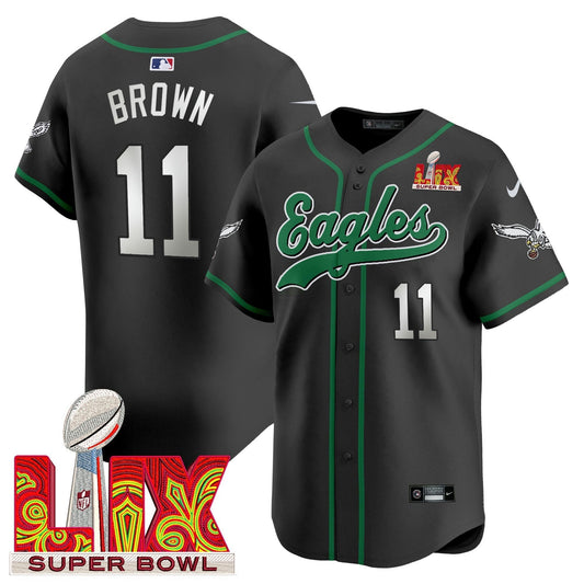 Camisa NFL Men’s Super Bowl LIX Patch Kelly Green Vapor Jersey