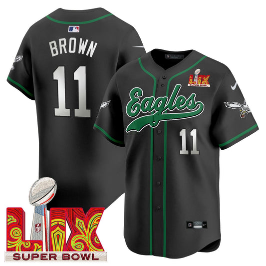 Camisa NFL Men’s Super Bowl LIX Patch Kelly Green Vapor Jersey V2