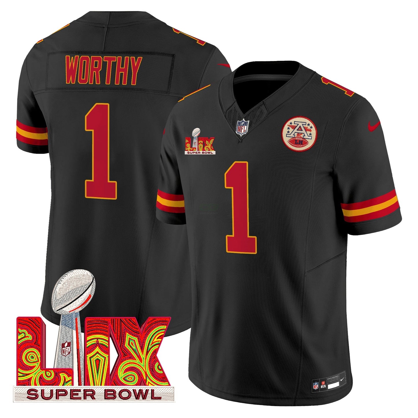 Camisa NFL Men’s Super Bowl LIX Patch Vapor Limited Jersey