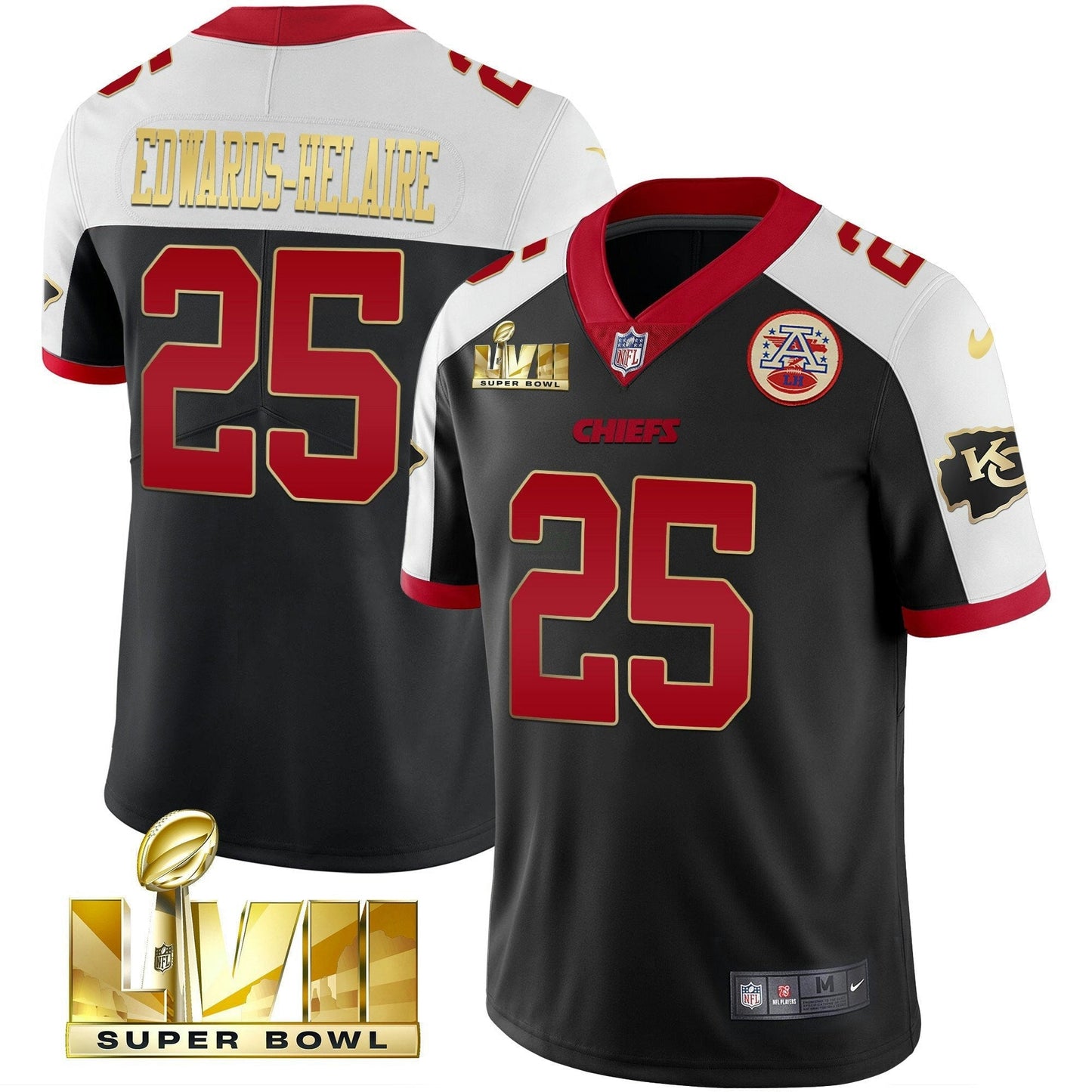 Camisa NFL Men’s Super Bowl LVII Alternativa Dourada Vapor Jersey
